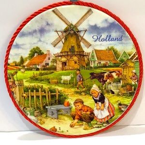 Holland decorative trivet ceramic